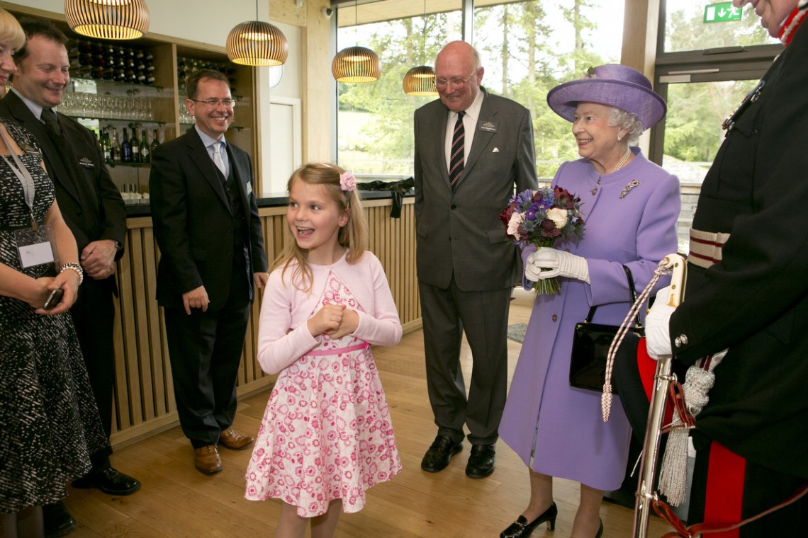 1-The-Queen-opening-the-visitor-centre-2013-Abbotsford-Melrose-Scottish-Borders