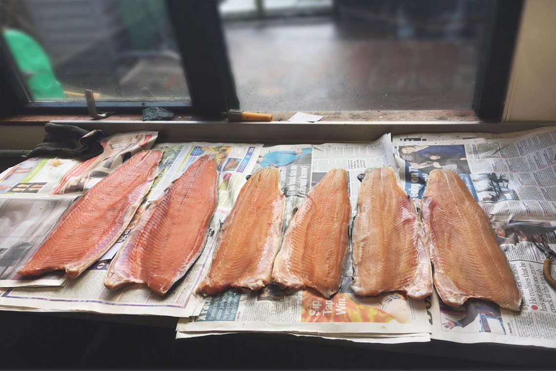 line-salmon-sides-across-workbench